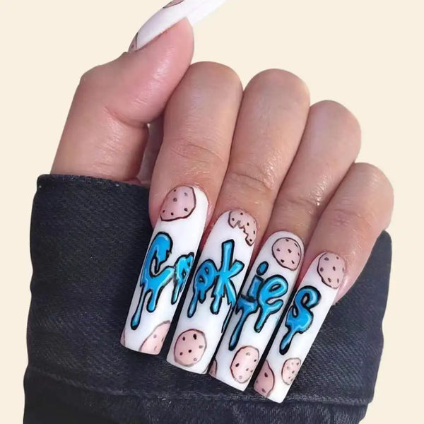 Cookies Monster Press On Nails