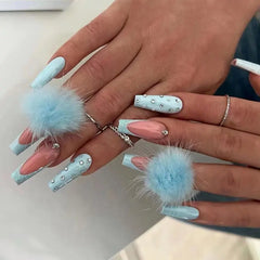 Baby Blue Press On Nails