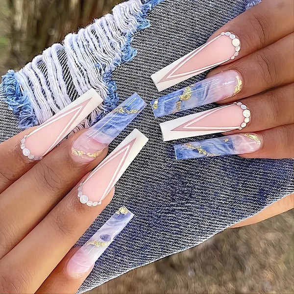 Blue Ocean Press On Nails